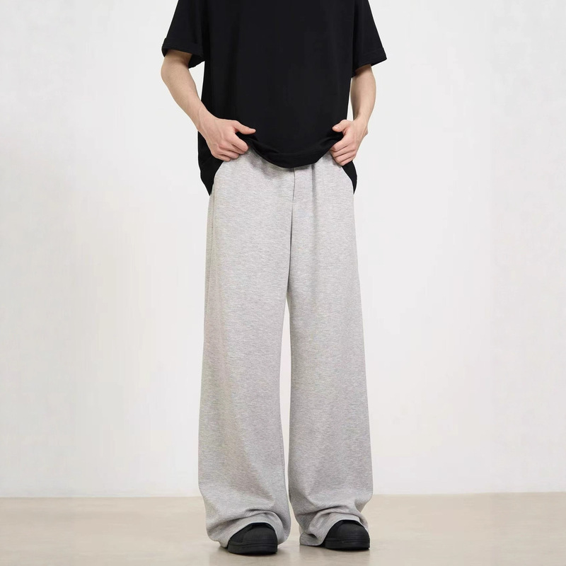 American Cleanfit Normcore Casual Sports Pants Elastic Waist Straight Sweatpants Men's and Women's Straight Wide-Leg Pants Trendy Brand American Cleanfit Normcore Casual Sports Pants Elastic Waist Straight Sweatpants Men's and Women's Straight Wide-Leg Pants Trendy Brand