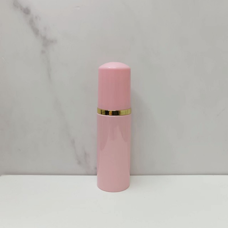 Botella espumosa de mousse rosa especial transfronteriza 60ml botella de mousse de burbuja limpia 100 ml botella de espuma PET