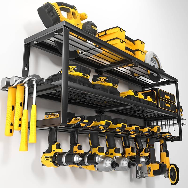 Amazon Cross-Border Power Tool Storage Rack Folding Multi-Layer Tool Storage Rack Wall-Mounted Tool Storage Rack