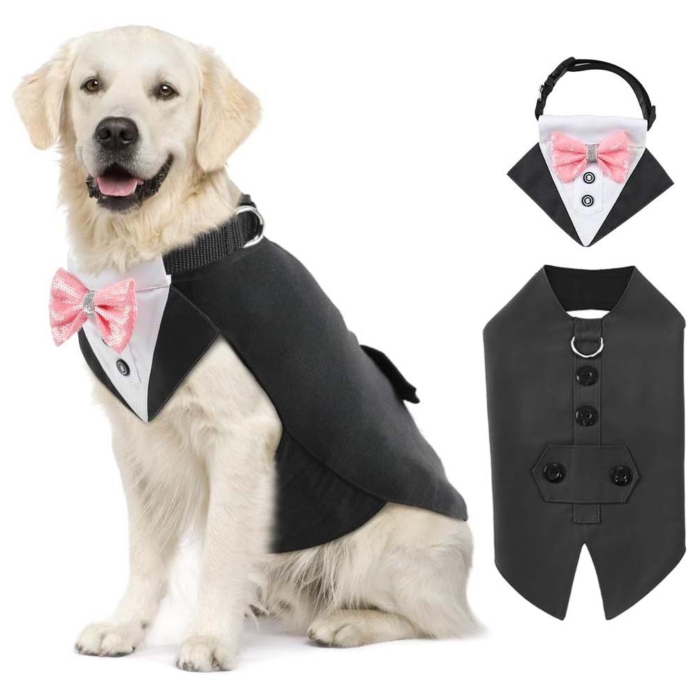 TANPOPO nuevos productos transfronterizos ropa para mascotas traje esmoquin bufanda para mascotas ropa para mascotas ropa de fiesta