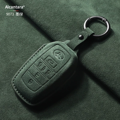 Classy Suede Key Protection — Static Rod/Key Bag - green-single-buckle
