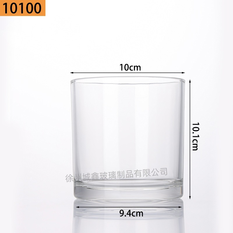 Vasos de vidrio transparentes para velas aromáticas al por mayor, portavelas de vidrio, adornos perfumados, vasos vacíos, recipientes para velas DIY, estilo nórdico