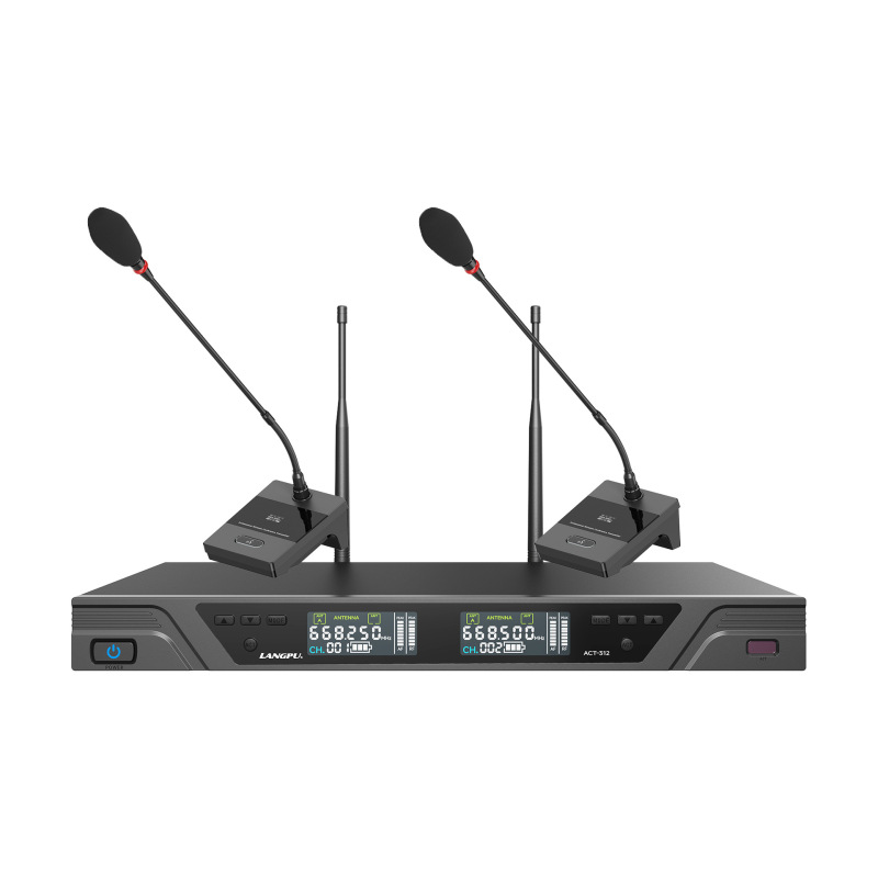 1対2 UHFグースネックマイクコンデンサーホスト会議放送デスクトップビデオスピーチコンピュータマイク|undefined