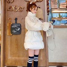 立领收腰显瘦棉服外套女2025冬季韩版时尚中长款保暖加厚面包服潮