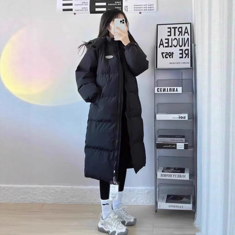 Lightweight down Cotton Women's Mid-Length Over-The-Knee Autumn and Winter 2025 New Loose Thickeneded Parka Jacket