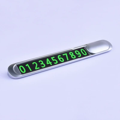 Factory Wholesale Parking Signs, Car Nömrəli dayanma kartı - metal-t1-silver