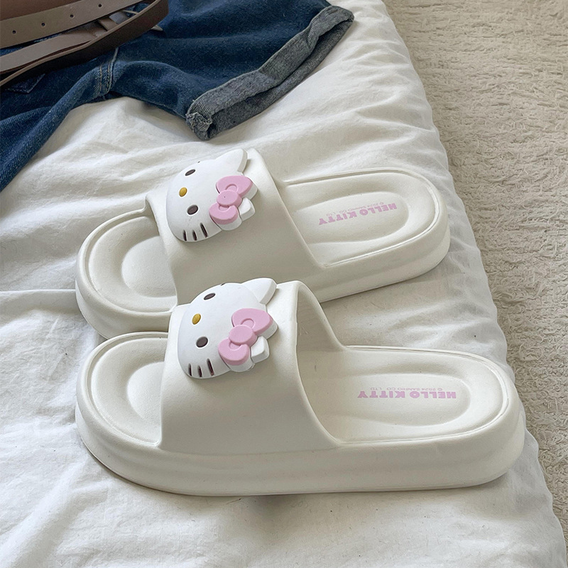 Summer Parent-Child Sanrio Children's Slippers Kumilo Cartoon Baby Non-Slip Eva Sandals for Girls Durable