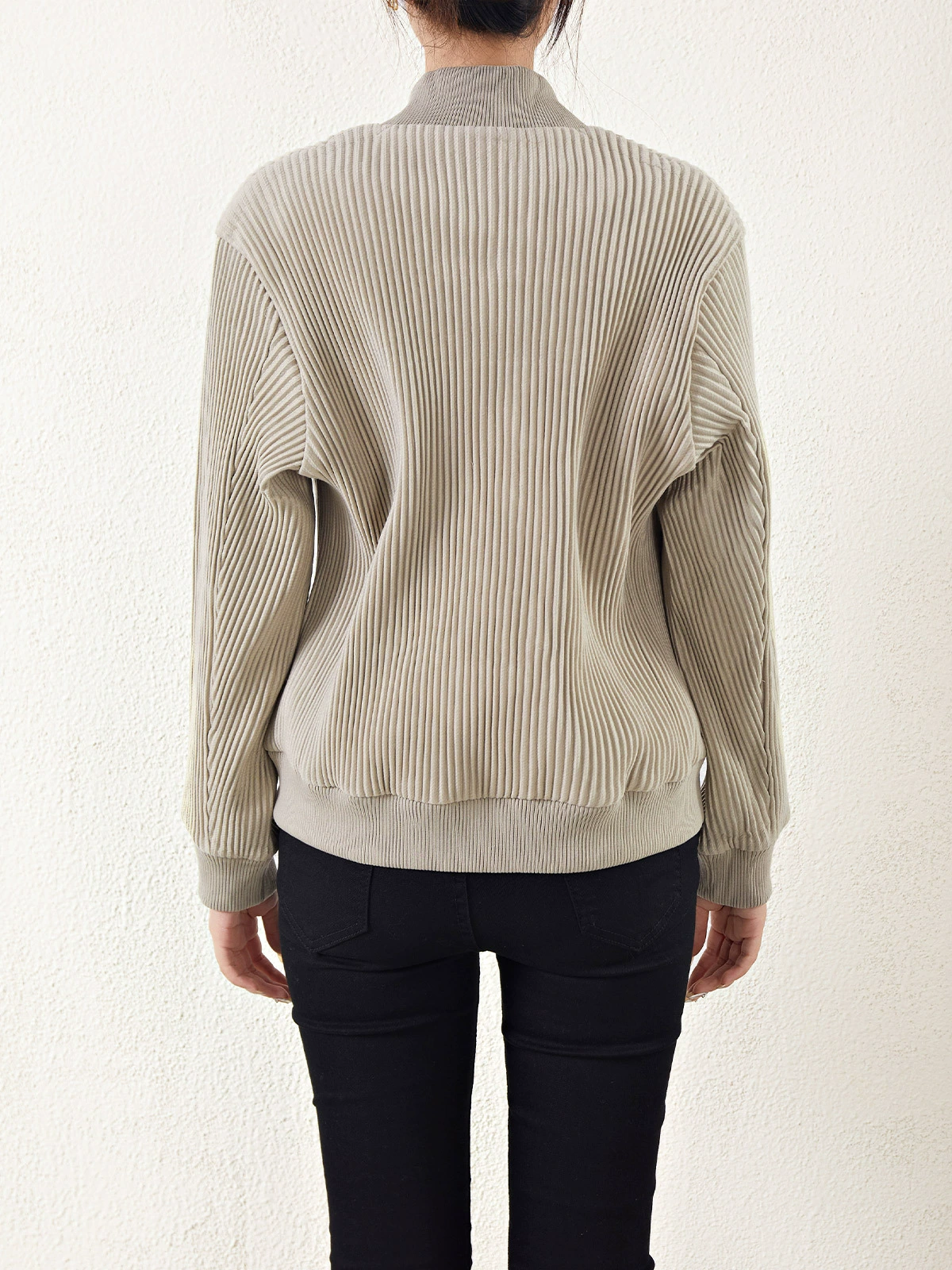 Baseball uniform, short jacket for leisure, loose fit