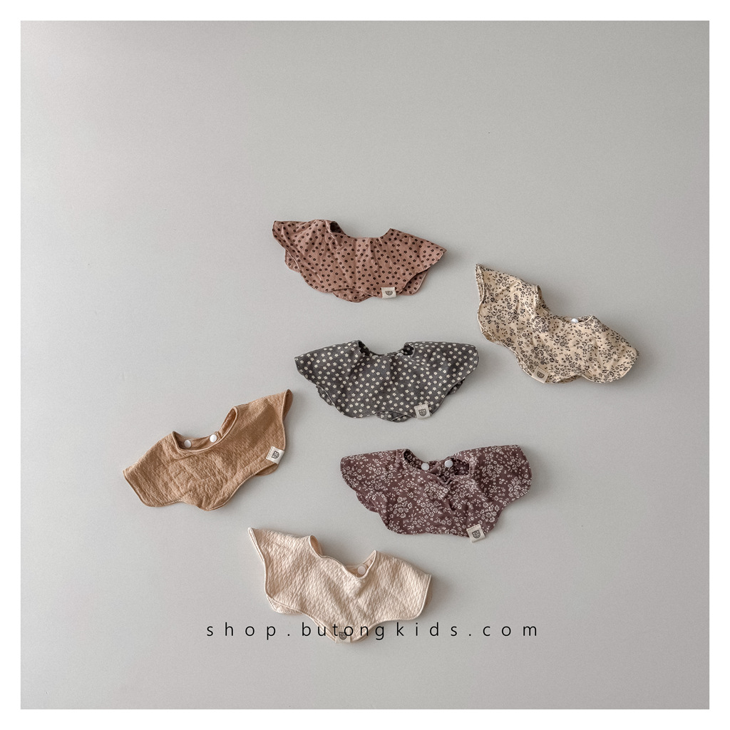 Ins Style New Baby Cotton Gauze Bib Newborn Autum 360 Degree Rotatable Waterproof Pure Color Saliva Towel