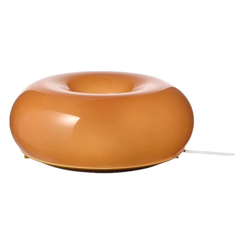 Donut Internet celebridad lámpara de mesa estilo antiguo chino wangbury lámpara dormitorio faro táctil naranja Bauhaus lámpara de noche