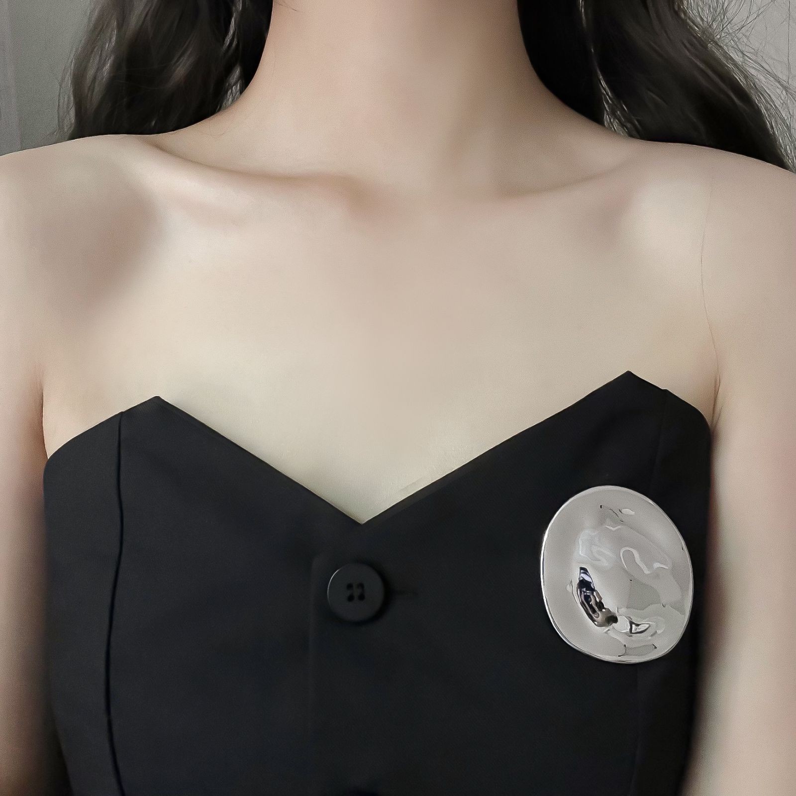 12#불규칙한 실버 라운드 케이크