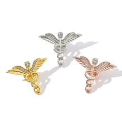Foreign Trade Accessories: Trendy European & American-Style Angel Wing Brooches—Fashionable Corsage Accessories and Apparel Badges, Directly from Manufacturer