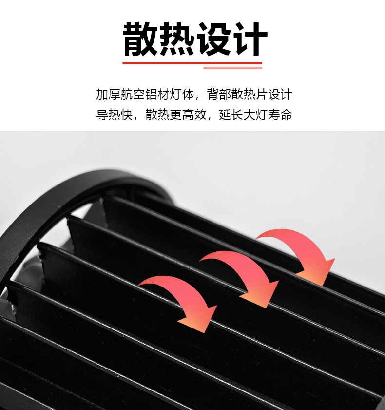 Car Truck Off-Road Led Work Light Three-Lens 4-Inch 60W External Auxiliary Car Light Spotlight Headlight Super Bright Strong Light
