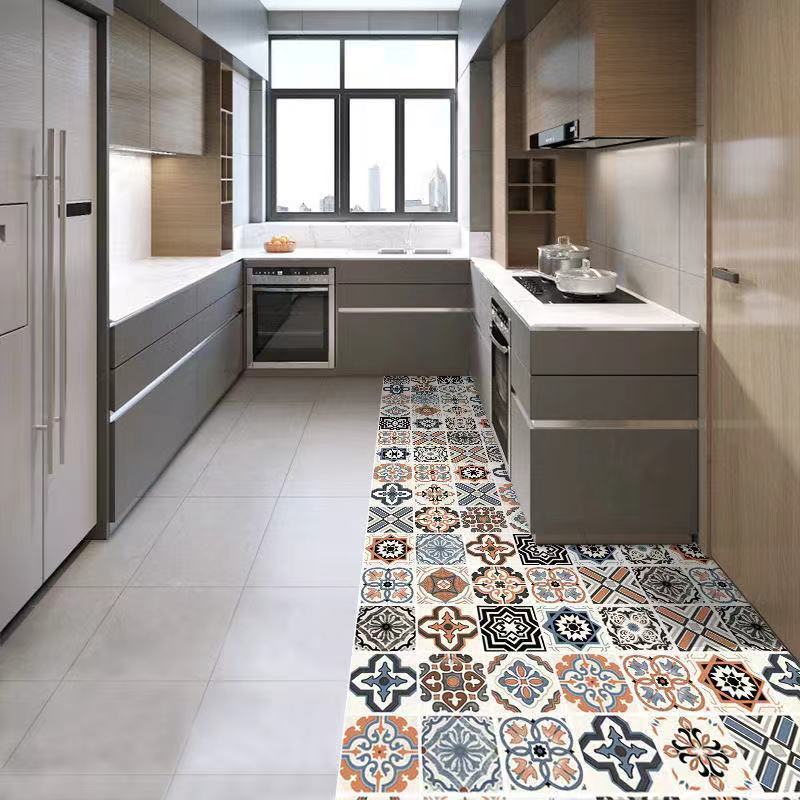 Pegatinas gruesas para el suelo del baño, pegatinas para el baño, la cocina y el dormitorio, pegatinas autoadhesivas para el suelo del inodoro, venta al por mayor de fábrica image 3