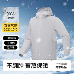 鸟家同款Solano羽绒服连帽防风防水功能性三层压胶全热封户外男女