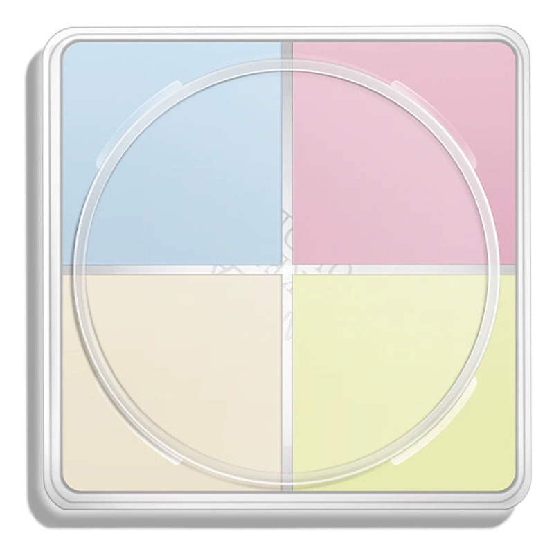 Рамила для макияжа с четырьмя сетками рассыпчатая пудра водостойкая, устойчивая к поту, без макияжа, стойкая консилер-пудра для торта для сухой кожи, жирной кожи, медовая пудра