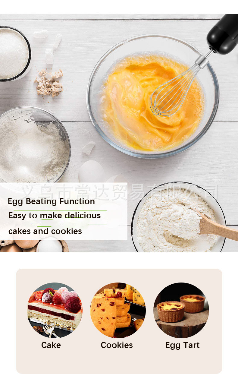1000W handheld 4-in-1 kitchen blender