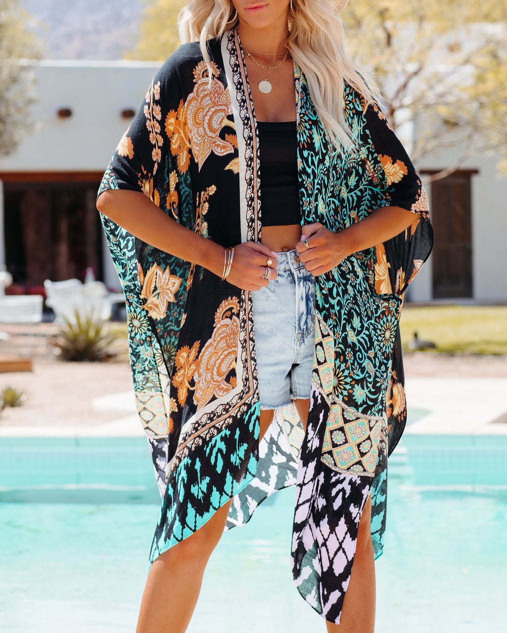 Women's Geometric Vacation Cover Ups display picture 8