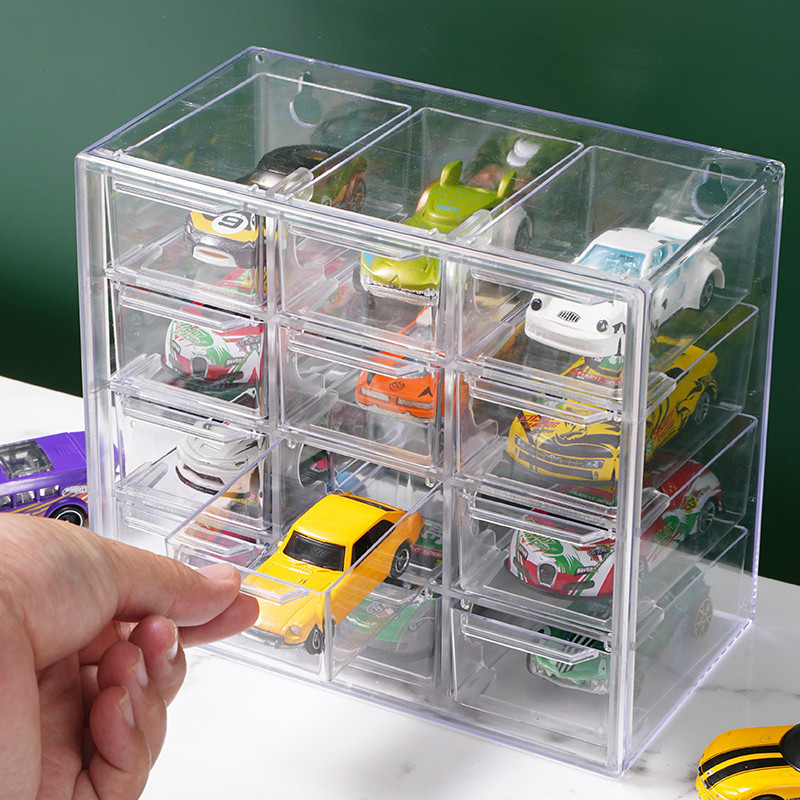 Cross-Border Toy Car Model Storage Box Kidsren's Alloy Car Hot Wheels 1:64 Model Transparent Desktop Storage Rack Cross-Border Toy Car Model Storage Box Kidsren's Alloy Car Hot Wheels 1:64 Model Transparent Desktop Storage Rack