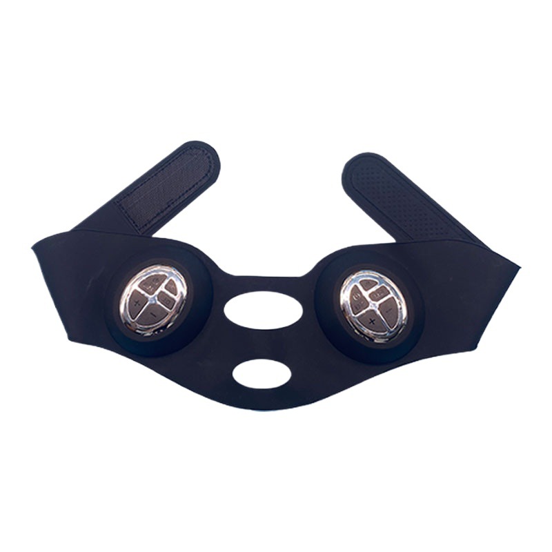 Máscara de vendaje de masaje de vibración EMS v lifting facial, reafirmante y moldeador de belleza, instrumento de estiramiento facial, masajeador facial, máscara facial