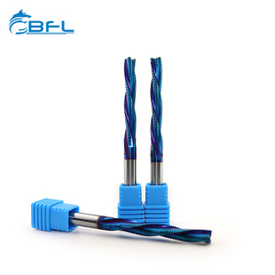 Bfl Hrc55 Rough Woodworking Knife Carbide Tungsten Steel Milling Cutter Blue Coating Processing High Hardness Wood Artificial