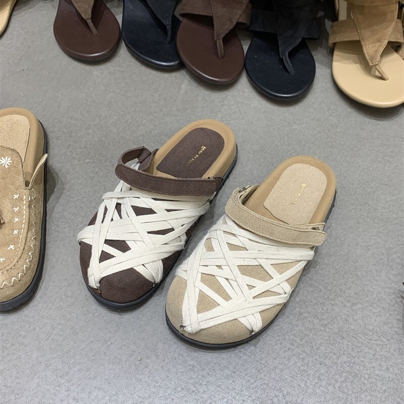 High-Quality Japanese-Style Crazy Lace-Up Birkenstock Shoes for Women, Summer Outdoor Casual Sports Style Slip-On Clogs High-Quality Japanese-Style Crazy Lace-Up Birkenstock Shoes for Women, Summer Outdoor Casual Sports Style Slip-On Clogs