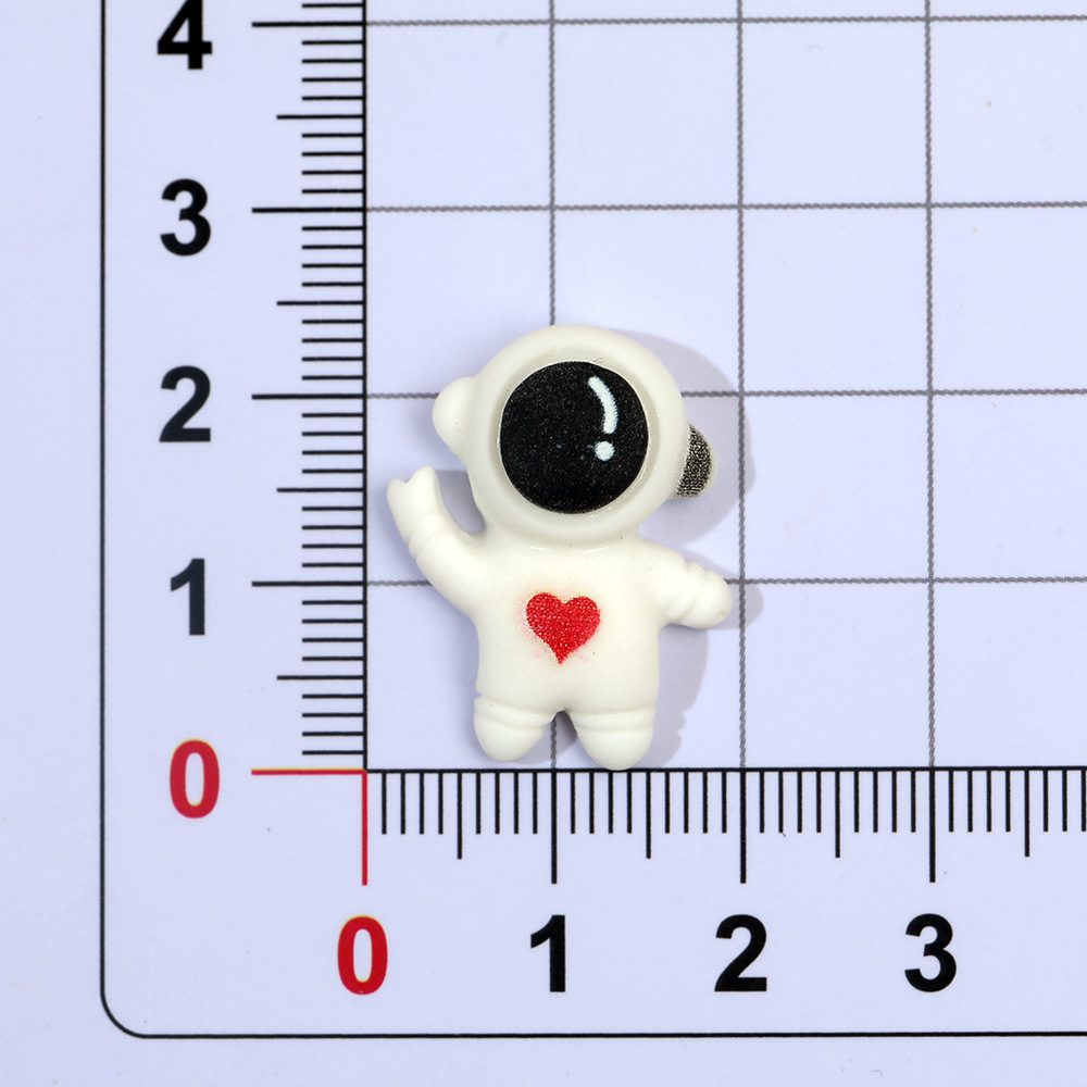 Espacio transfronterizo astronauta DIY resina accesorios DIY crema pegamento caja del teléfono accesorios para el cabello taza de agua pegatinas caja de almacenamiento parche