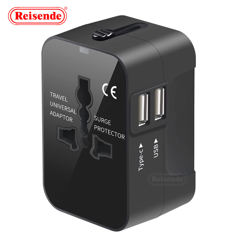 Dual Usb2.1A Universal Socket Converter Global Universal Conversion Plug Travel Socket Converter Plug