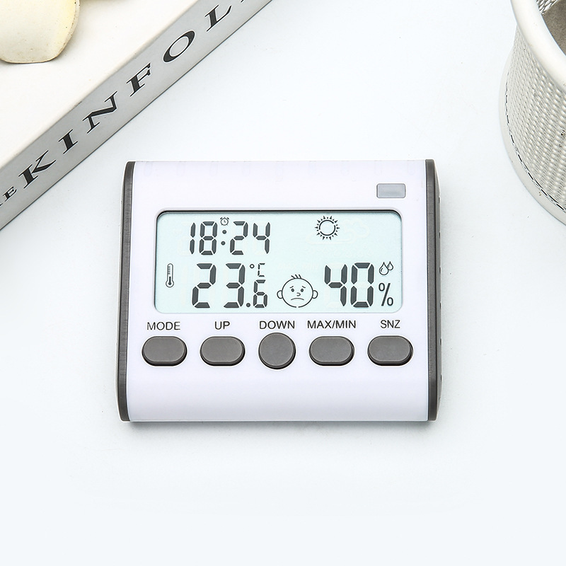 电子室内家用温湿度计数显温湿度计带舒适度图标显示温湿度计