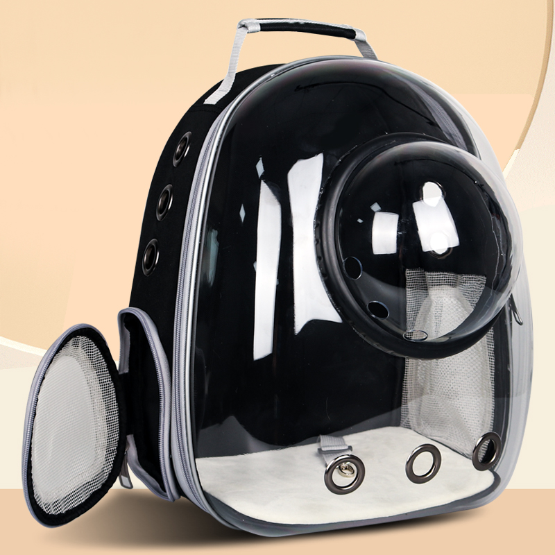 -재고 있음 및 빠른 배송 - 업그레이드된 측면 개방형 대용량 우주 캡슐 - 투명 검정색(여름용 12홀)