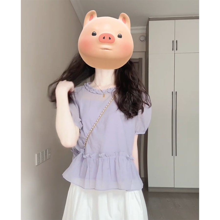 女性のための美しいフレンチ半袖Tシャツ2025年夏の新しいスタイルの小さなハイエンドウエストレースシャツトップ|undefined