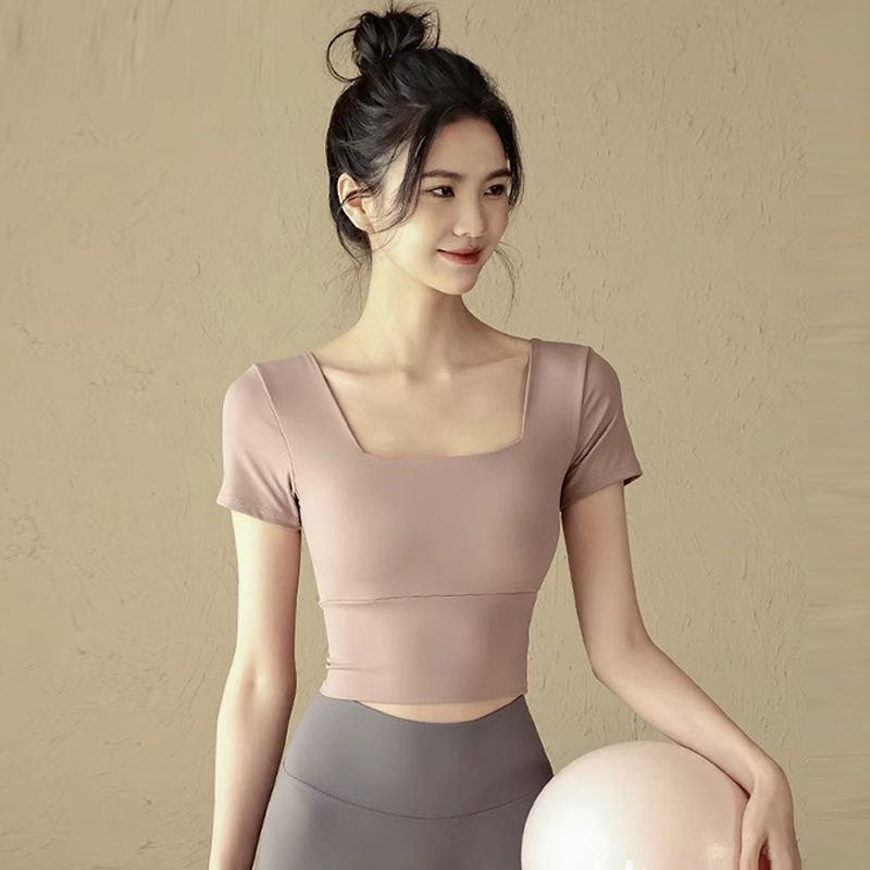 Summer New Sports Temperament Yoga Clothes, Soft and Skin-Friendly Tops, Women's Fitness Suits, Running Training Two-Piece Sets