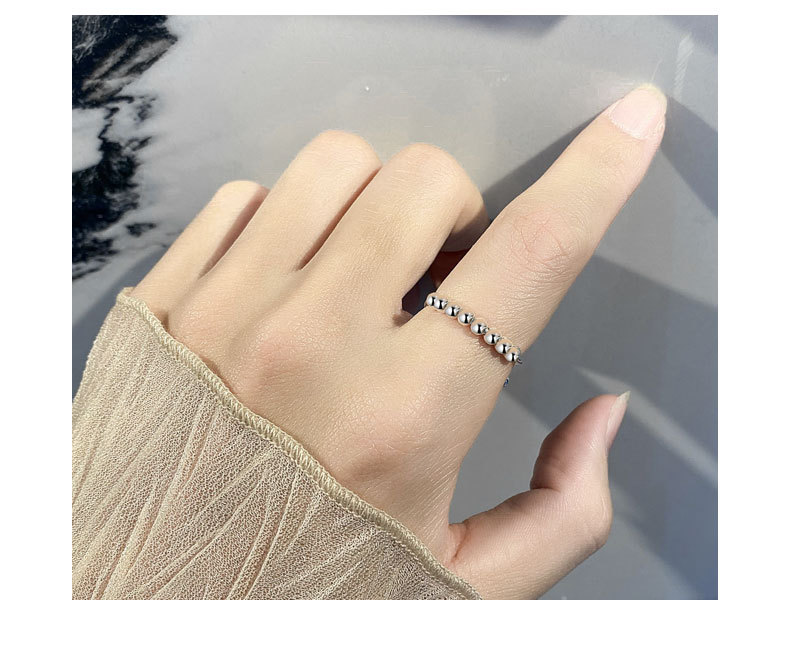 Daily Occasion 925 Sterling Silver Geometric Anxiety Ring