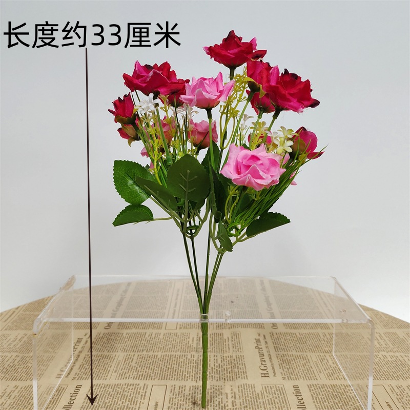 flores falsas flores de plástico ramo de flores de cascada flores secas decoración del hogar flores biónicas