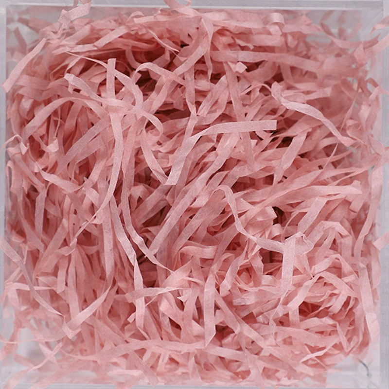 Фабричная продажа коробка подарочная из хлопка бумажной крошки (crushed paper silk) и травяной стебель из шелковой ткани, пасхальная-fold заполнение бумажными волокнами 20 грамм