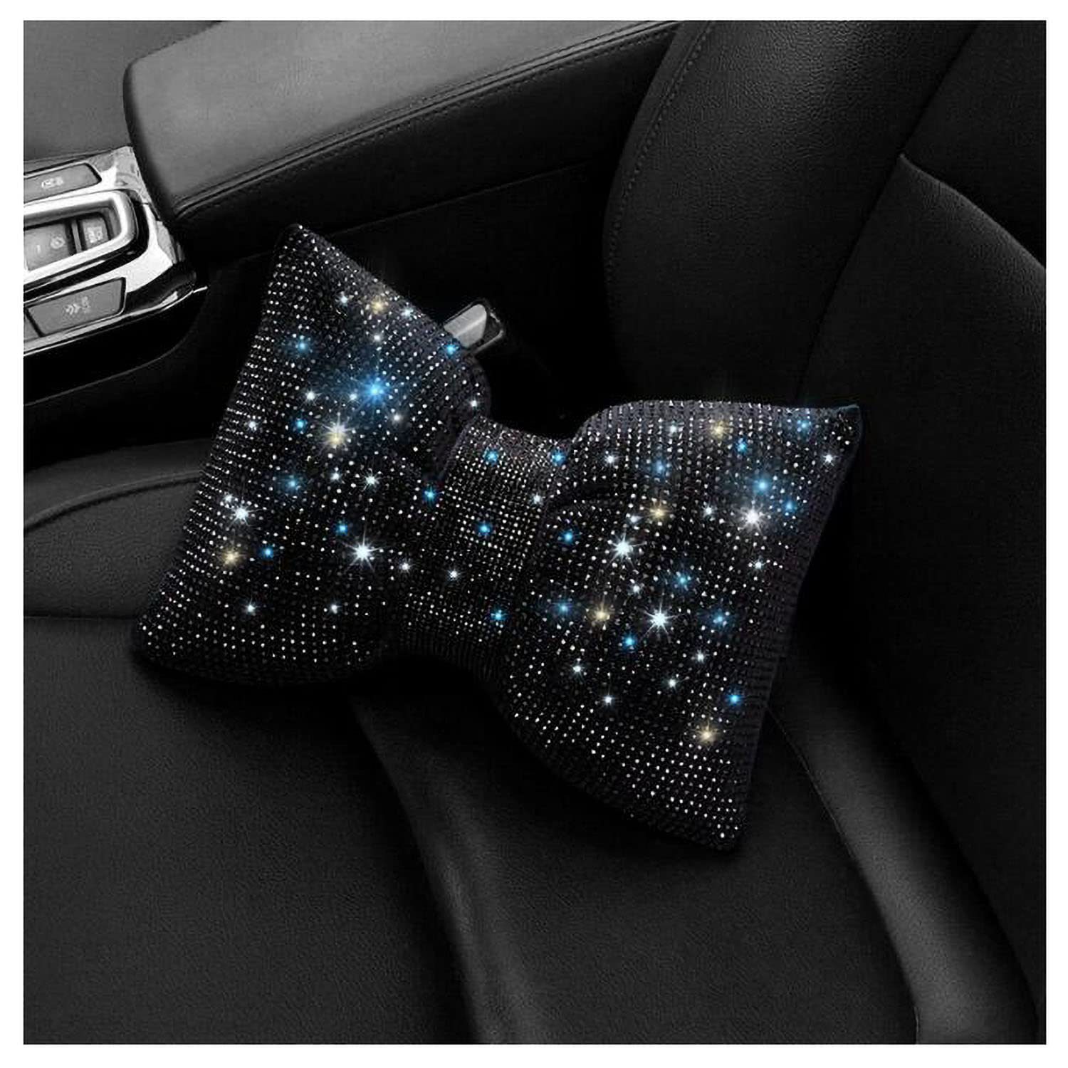 Diamante arco almohada coche caliente rhinestone completo diamante rhinestone flash diamante arco cintura almohada