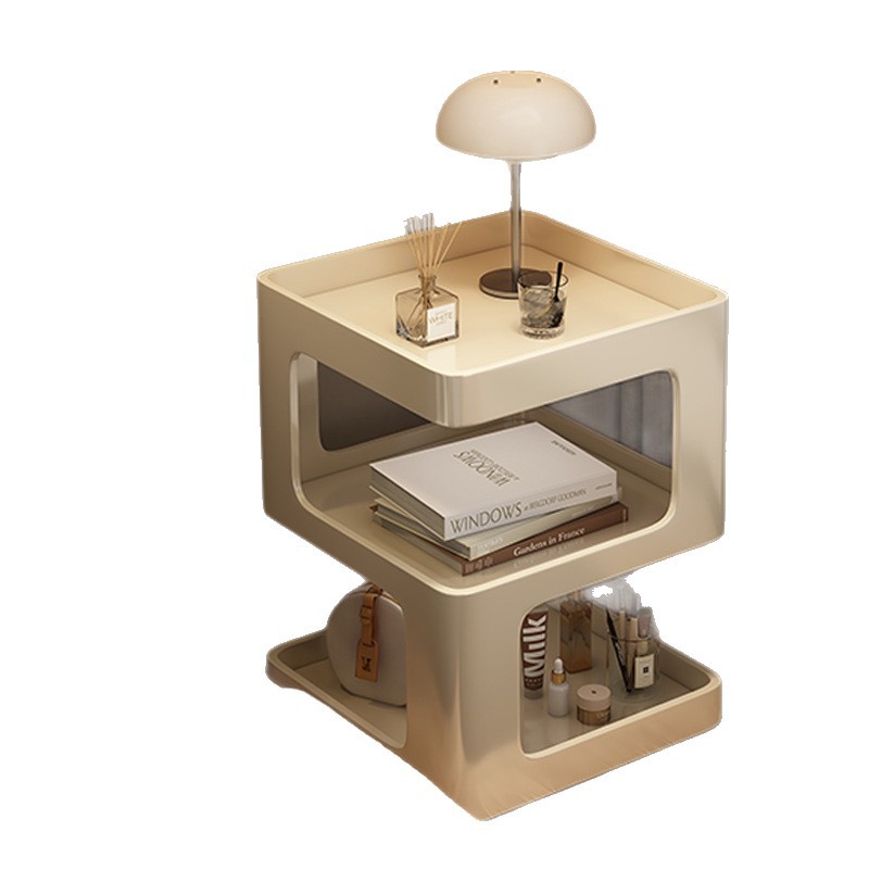 Taberna de cama de hierro forjado nicho de diseño dormitorio doméstico 2025 explosión creativo pequeño estante de cabecera sin formaldehído image 5