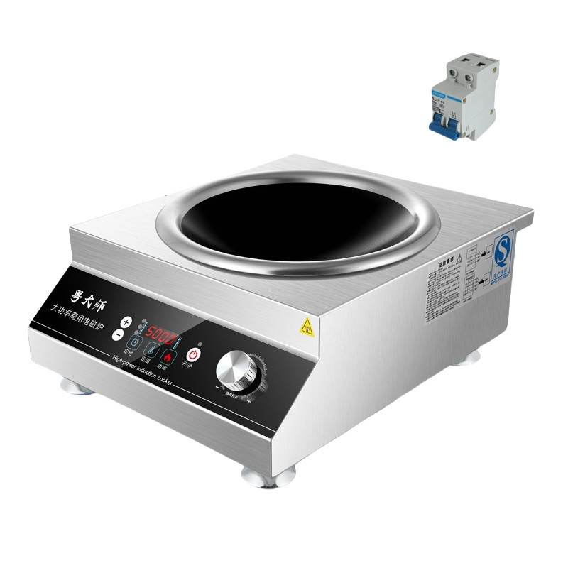 Estufas electromagnéticas comerciales 8000w comedor de alta potencia de cocción plana de salmuera 6000w de comidas 5000w estufa eléctrica