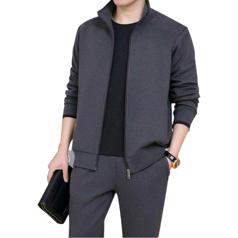 Traje deportivo de mediana edad y ancianos hombres más tamaño papá desgaste primavera y otoño suéter casual de mediana edad ropa deportiva traje de dos piezas