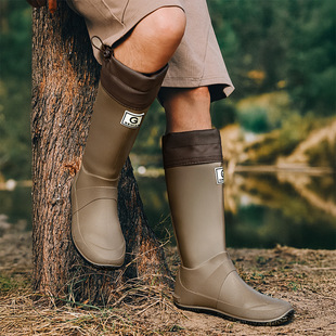 Japan Foldable Wild Bird Association Rain Boots for Men and Women Couple Parent-Child Rainforest Mountaineering Men's Rain Boots Non-Slip Waterproof Shoes