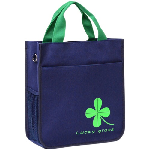 Student handbag, book bag, document bag, canvas handbag, single shoulder dual-purpose tutoring bag, children's tutoring bag new style