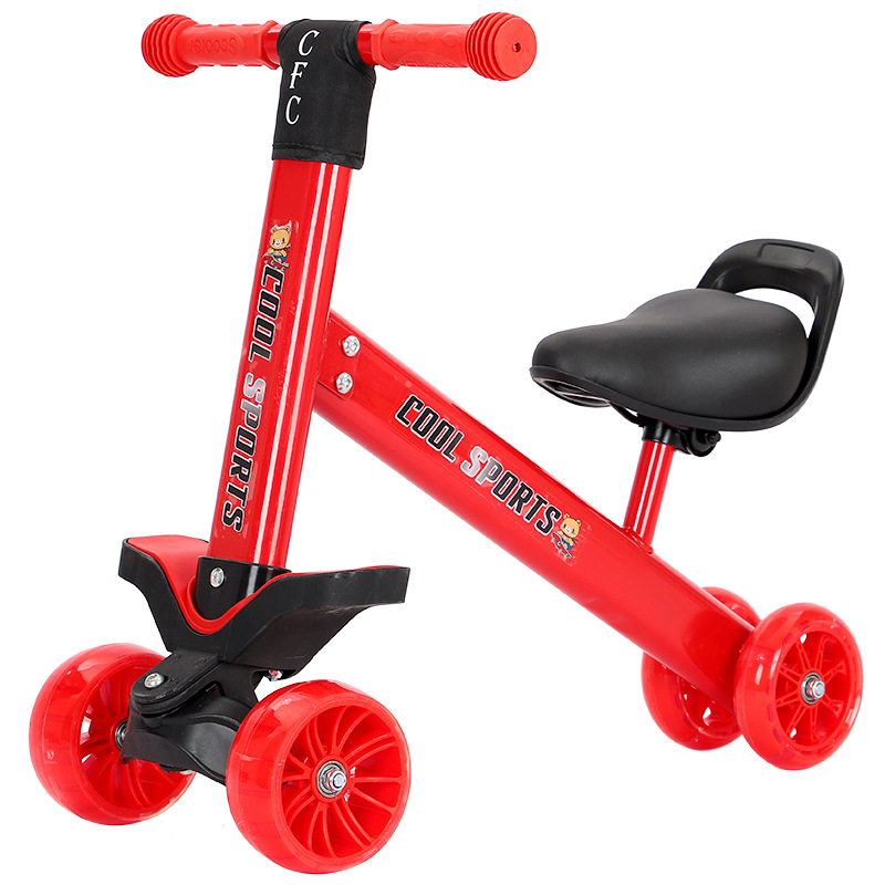 新款兒童滑行車小孩兒童滑板車閃光輪助步平衡車學步車溜溜車批發