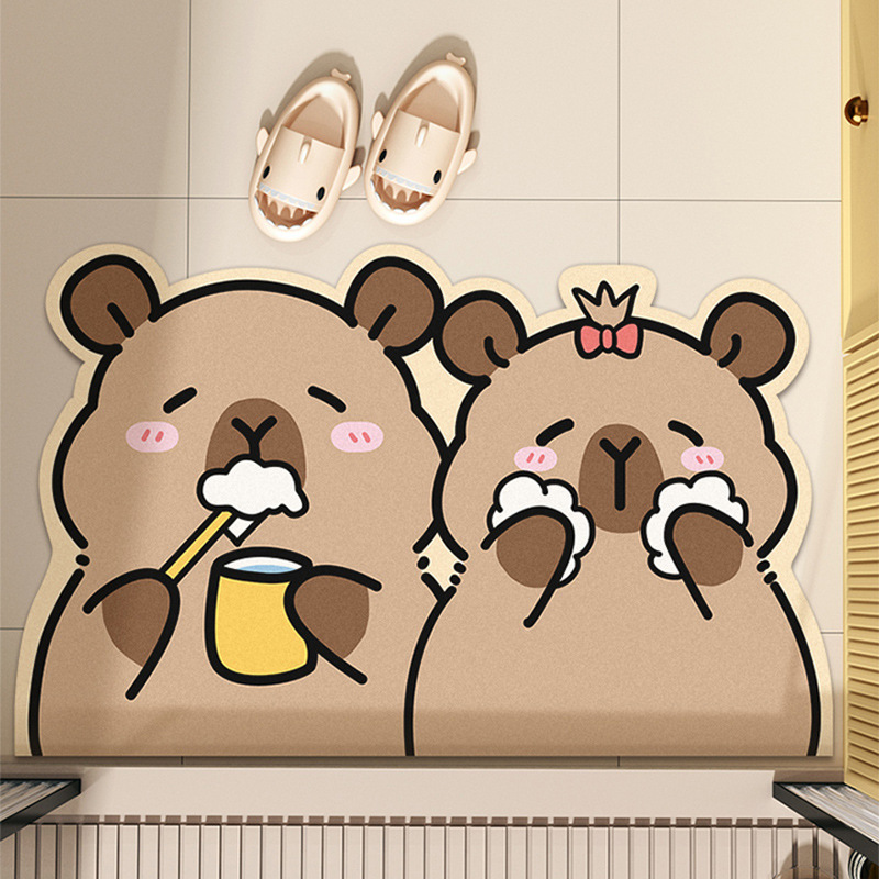 카피바라 양치질과 세수