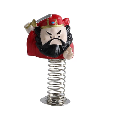 Car ornaments – Guan Gong spring-loaded shaking head