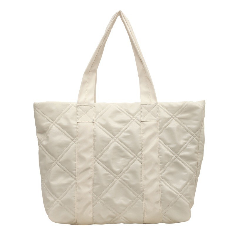 Comercio exterior al por mayor 2024 primavera nuevas mujeres de gran capacidad bolso de mano ligero rombo bolso de hombro bolso de las mujeres