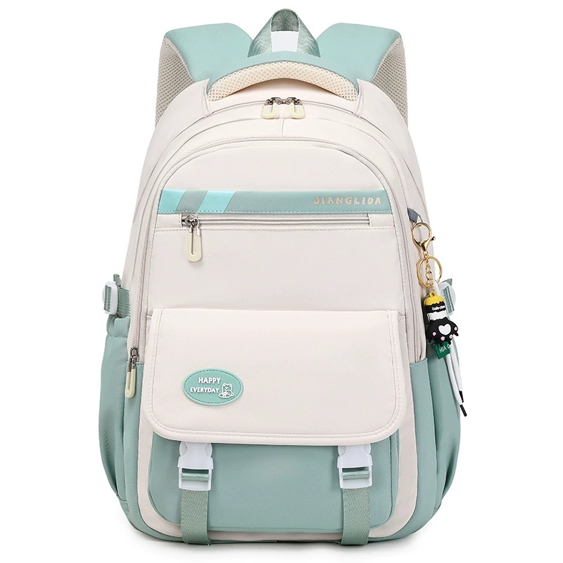School bag, high quality waterproof capacious backpack, for secondary school, simple and elegant design