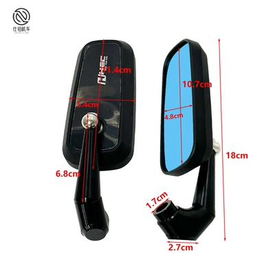 Motorcycle rearview mirror aluminum alloy rearview mirror