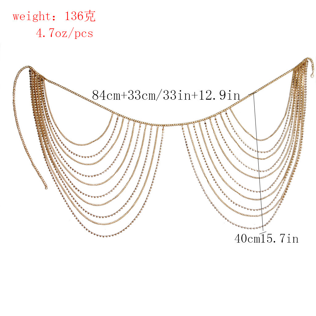 Mode Géométrique Strass Gland Femmes Chaîne Ceintures display picture 1