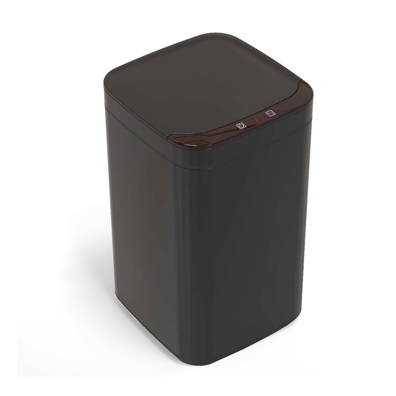 Botella de basura inteligente de acero inoxidable 10L / 13L contenedor de desinfección de ozono de pequeña capacidad botella de basura de inducción automática