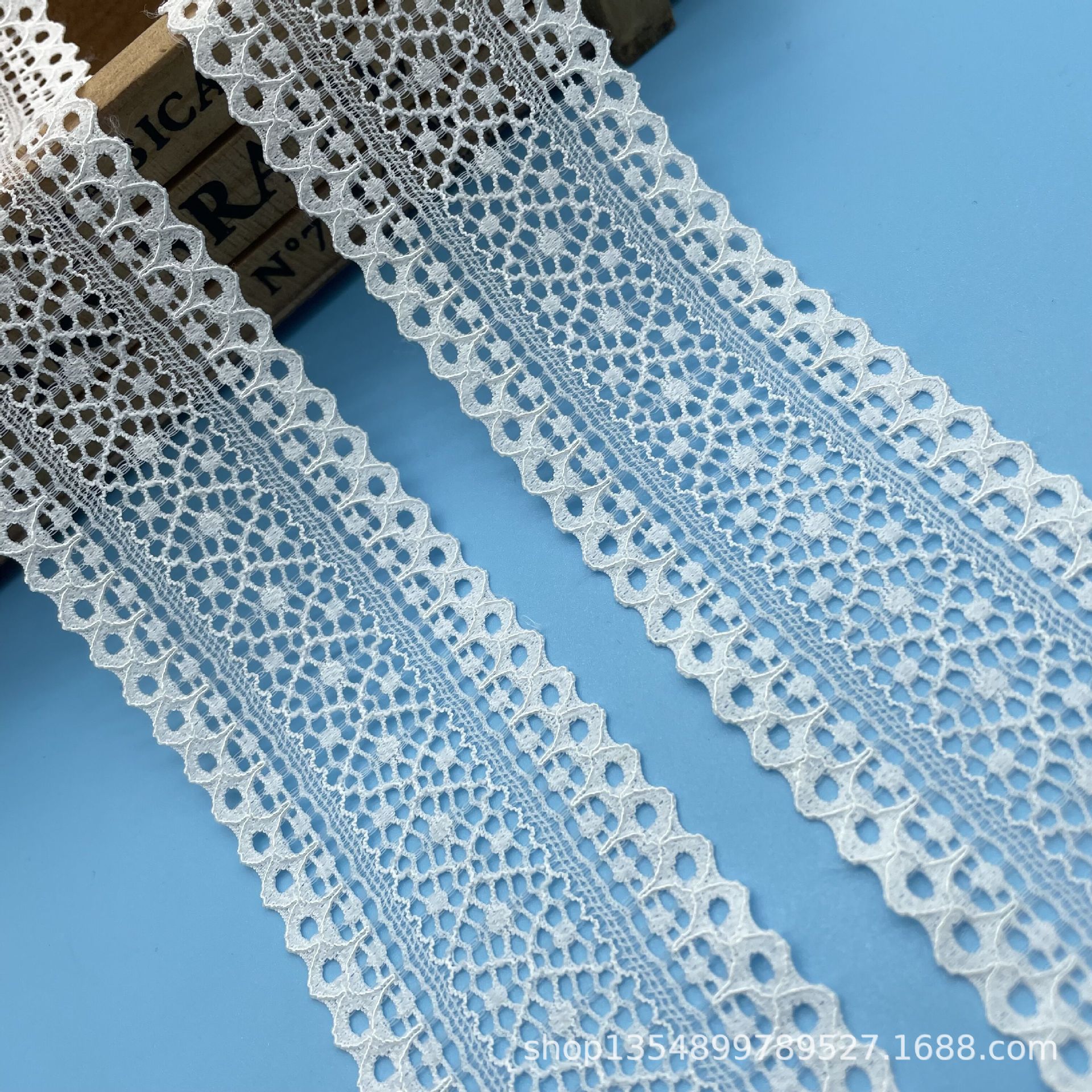 现货批发4.5cm弹力蕾丝花边发饰童装内衣花边